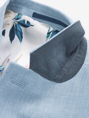 Light Blue Skinny Motion Flex Stretch Suit Jacket - Image 10 of 12