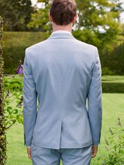 Light Blue Skinny Motion Flex Stretch Suit Jacket - Image 3 of 12