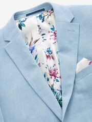 Light Blue Skinny Motion Flex Stretch Suit Jacket - Image 8 of 12