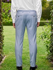 Light Blue Skinny Motion Flex Stretch Suit: Trousers - Image 3 of 9