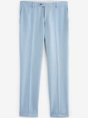 Light Blue Skinny Motion Flex Stretch Suit: Trousers - Image 6 of 9