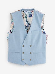 Light Blue Motion Flex Stretch Waistcoat - Image 5 of 8