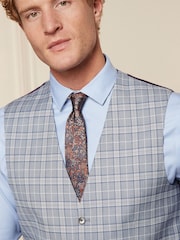 Blue Chambray Suit Waistcoat - Image 4 of 10