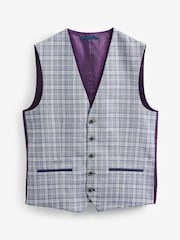 Blue Chambray Suit Waistcoat - Image 7 of 10
