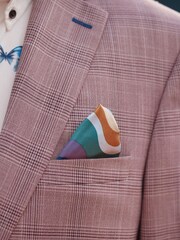 Pink Tailored Fit Check Suit Jacket - Image 4 of 6