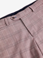 Pink Tailored Fit Check Suit: Trousers - Image 7 of 9