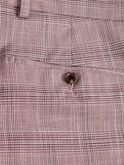 Pink Tailored Fit Check Suit: Trousers - Image 8 of 9