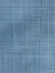 Blue Slim Fit Check Suit Jacket - Image 12 of 12
