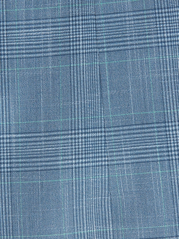 Blue Check Suit Waistcoat - Image 10 of 10