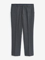Charcoal Grey Regular fit Puppytooth Fabric Suit: Trousers - Image 6 of 7