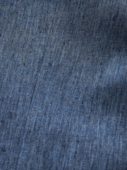 Navy Tailored Fit Linen Blend Suit Jacket - Image 11 of 11