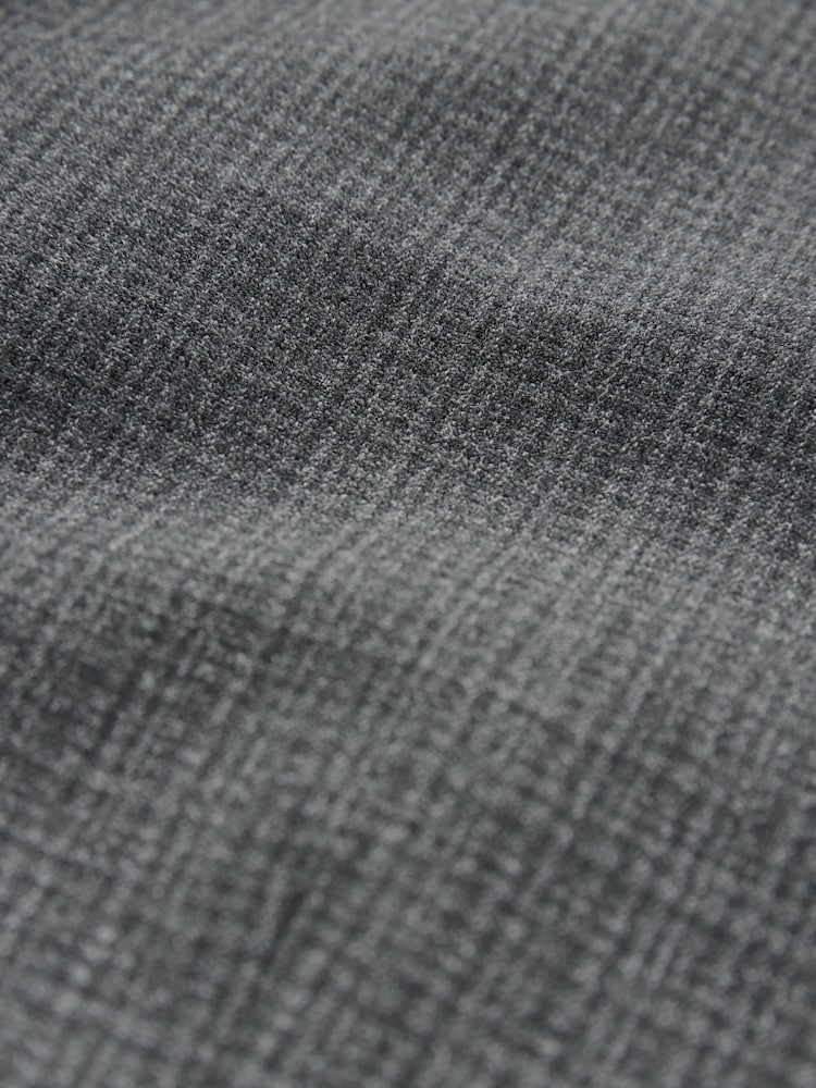 Grey Slim Wool Blend Check Suit Jacket - Image 12 of 12
