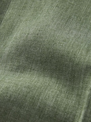 Green Tailored Fit Linen Blend Suit: Trousers - Image 9 of 9