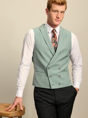 Sage Green Morning Suit Waistcoat - Image 1 of 1