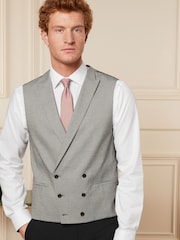 Grey Puppytooth Morning Suit Waistcoat - Image 1 of 10