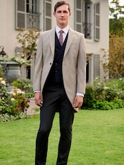 Neutral Slim Morning Suit Jacket - Image 2 of 14