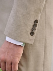 Neutral Slim Morning Suit Jacket - Image 8 of 14