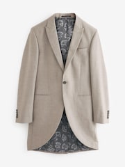 Neutral Slim Morning Suit Jacket - Image 9 of 14