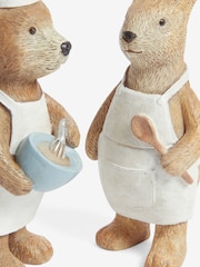 Set of 2 Cooking Chef Bertie Bear and Rosie Rabbit Cooking Ornaments - Image 4 of 4