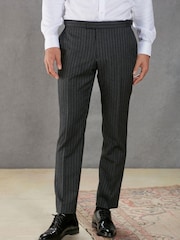 Grey Stripe Stripe Signature Empire Mills British Fabric Morning Suit Trousers - Image 1 of 14