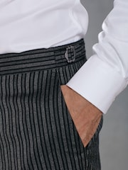 Grey Stripe Stripe Signature Empire Mills British Fabric Morning Suit Trousers - Image 5 of 14