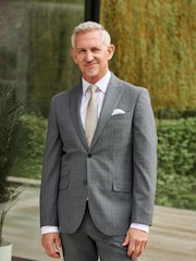 Grey Signature British Fabric Textured Suit: Jacket - Image 1 of 10