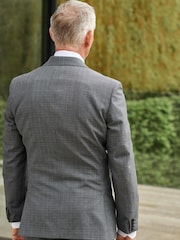 Grey Signature British Fabric Textured Suit: Jacket - Image 2 of 10