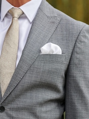 Grey Signature British Fabric Textured Suit: Jacket - Image 3 of 10
