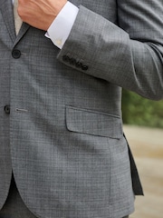 Grey Signature British Fabric Textured Suit: Jacket - Image 4 of 10