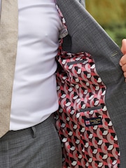 Grey Signature British Fabric Textured Suit: Jacket - Image 5 of 10