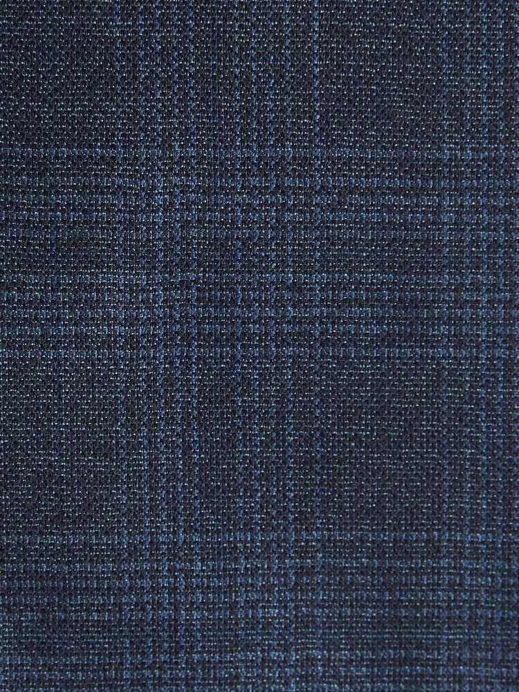 Bright Blue Tailored Signature Marzotto Italian Fabric Check Suit Trousers - Image 8 of 8 Bright Blue Tailored Signature Marzotto Italian Fabric Check Suit Trousers - Image 8 of 8