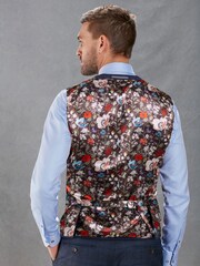 Bright Blue Tailored Signature Marzotto Italian Fabric Check Suit Waistcoat - Image 4 of 11