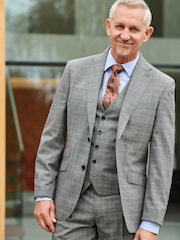 Hellgrau - Empire Mills Signature Karierter Anzug aus britischem Material in Tailored Fit: Jacke, Hellgrau - Bild 1 von 13