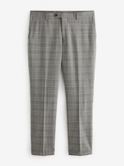 Light Grey Tailored Signature Empire Mills British Fabric Check Suit Trousers - Image 5 of 11