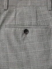 Light Grey Tailored Signature Empire Mills British Fabric Check Suit Trousers - Image 7 of 11