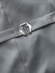 Light Grey Tailored Signature Empire Mills British Fabric Check Suit Waistcoat - Image 10 of 11