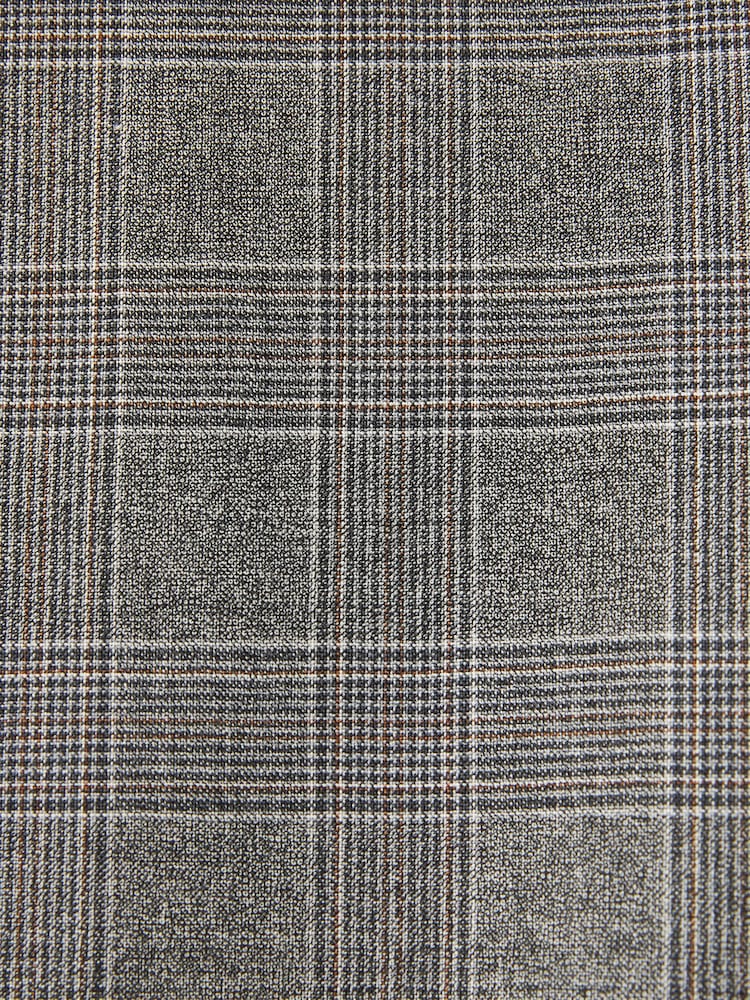 Light Grey Tailored Signature Empire Mills British Fabric Check Suit Waistcoat - Image 11 of 11