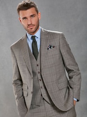 Neutral Signature British Fabric Check Suit: Jacket - Image 1 of 14