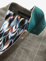 Neutral Signature British Fabric Check Suit: Jacket - Image 12 of 14
