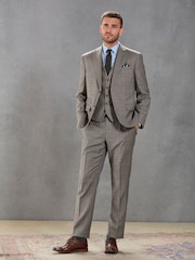 Neutral Signature British Fabric Check Suit: Jacket - Image 2 of 14