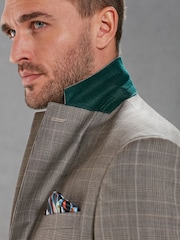 Neutral Signature British Fabric Check Suit: Jacket - Image 6 of 14