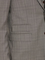 Neutral Signature British Fabric Check Suit: Jacket - Image 8 of 14