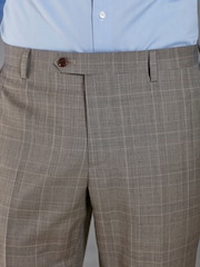 Neutral Signature British Fabric Check Regular Fit Suit Trousers - Image 5 of 11