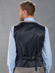 Neutral Signature British Fabric Check Regular Fit Suit Waistcoat - Image 3 of 11