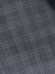 Charcoal Grey Slim Charcoal Grey Slim Signature Marzotto Italian Fabric Check Suit Jacket - Image 10 of 11