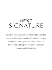 Charcoal Grey Slim Charcoal Grey Slim Signature Marzotto Italian Fabric Check Suit Jacket - Image 11 of 11