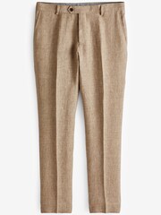 Stone Natural Signature Italian Linen Slim Fit Suit: Trousers - Image 1 of 6