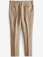 Stone Natural Signature Italian Linen Slim Fit Suit: Trousers - Image 2 of 6