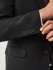 Black Slim Fit Essential Suit Jacket - Image 6 of 12