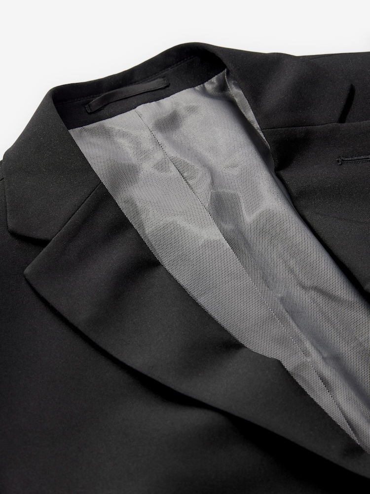 Noir - Slim Fit (Slim Fit) - Veste de costume Essential - Image 8 of 11